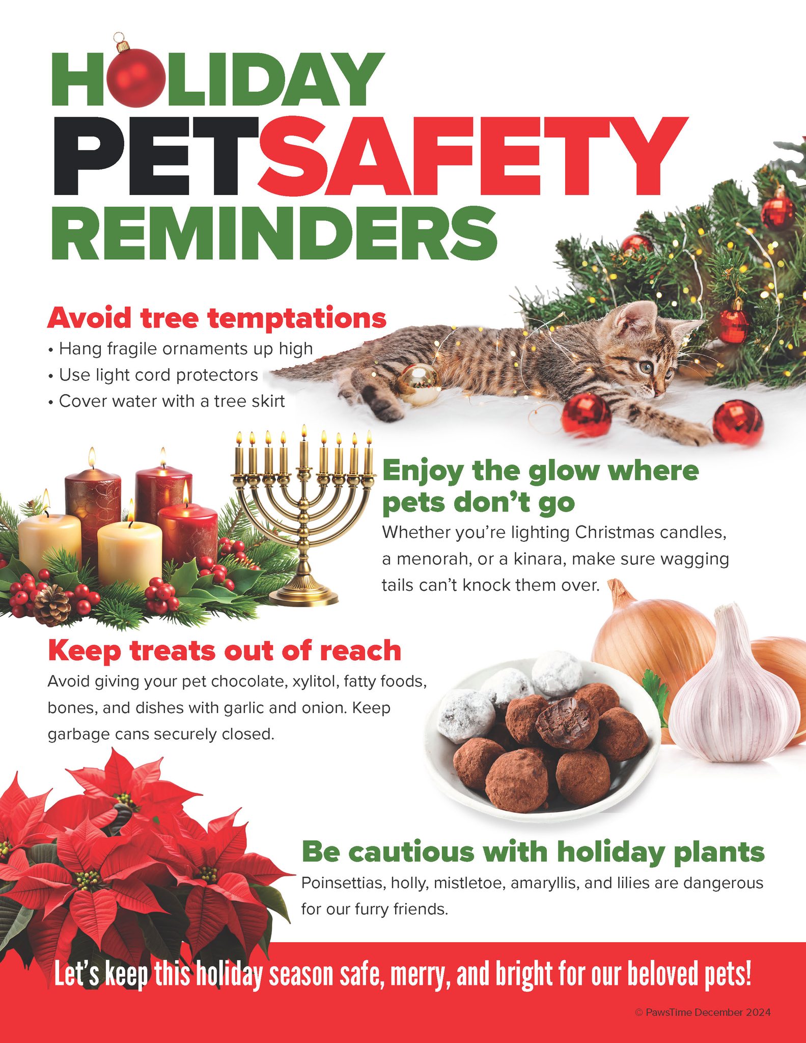 Holiday Food & Safety Tips for Your Pets